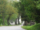 on the main road, it doesn't take long to pass thru town...