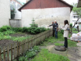 the next day, we meet with Abram Lyons and Mr. Vorobets to review the headstone work