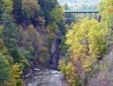 The Stewart Avenue Bridge, over Fall Creek.