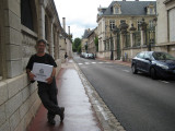 After the tour at Pere Patriarche, a box of great wine to take home. Beaune, France.