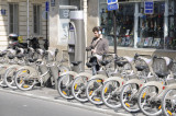 Velib, a system of bikes for rent, Paris. 