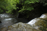 From the top of the double waterfall