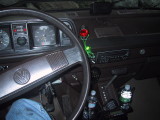 view from drivers seat.