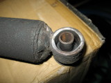 This was the CLUNK coming from the rear end - no rubber left inside shock.