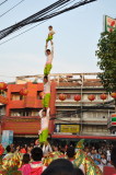 Chinese Acrobats. Notice the terrified little lad at the top