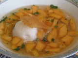 Cantaloupe with Moscato, Mint and Ginger