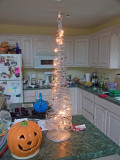 Our tree this year is pretty skimpy!