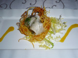 Foie Gras Tortellini, Crispy Potato Wreath