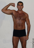 very hairychest gym shorts man flexing armpits.jpg