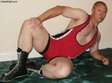 hot blond daddy wearing wrestling singlets.jpg