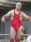 pro wrestling hairyman wearing red singlets.jpg