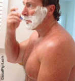 very big tough hunky hairychest dude shaving locker room.jpg