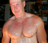 daddy working garage sweat dripping down chest.jpg