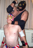 powerlifting pro wrestler hairyman beating up captain america.jpg