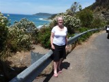 Elaine on the Great Ocean Road