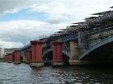 Brick red pillars