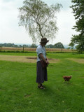 People picnic here, the chickens know that