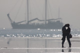 Two people at the sea