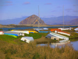 Morro Rock and Boats from Los Osos