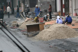 Typical Hanoi city building scene