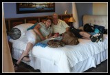 Mark & Sandra get settled in - by Gill