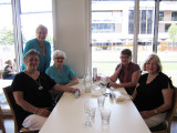 Pat, leonie, Marj, Joy and Barb at Sailors Rest, Geelong