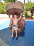 Hudson in the hippos mouth