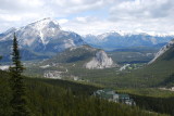 View of Banff with Rim Rock Hotel in foreground, Sulphur Mountain Gondola Ride