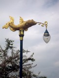 One of the many street lamps along main avenue, Kanchanaburi