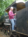 Historic train at Erawan Falls