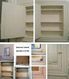 bathroom cabinet. before & after