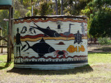 Painted water tank