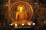 One of many gorgeous Buddha statues inside of the temple.