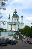 View of St. Andrew's Church which was built by B.B. Rastreli (1747-1753).