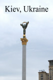 Ukraina (Glory to Ukraine) on Ploshcha Nezalezhnist (Independence Square).