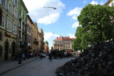Lviv square with more construction and renovation going on.