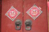 Note the beautiful dragon designs and door knockers.