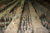 Some of the magnificent terracotta warriors in Pit No. 1.