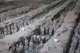 There are over 6,000 terra cotta warriors and horses in Pit 1, of which 1,000 have been excavated.
