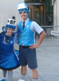 This funky boy and girl made a cute (but odd) couple!