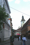 A pleasant street in Brasov.