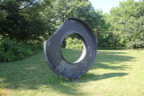 Another painted steel sculpture by artist Allen Bertoldi entitled Homage to Noguchi (1979).