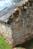 Close-up of the coral block construction of Fort James.