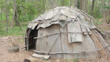 The wigwam is an authentic reproduction since the land was originally inhabited by the Siwanoy Indians, a Lenape tribe.