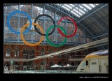 2012 Olympic Rings, St Pancras International, London