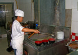 Preparing a quick noodle lunch for us. $1.20 for 2