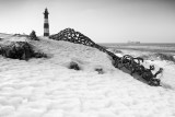 Breskens lighthouse in winter