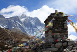 Lhotse and climbers memorial