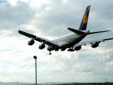 A380 Lufthansa first visits Cape Town