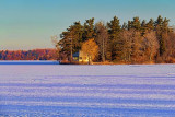 Frozen Otter Lake At Sunrise 20110324
